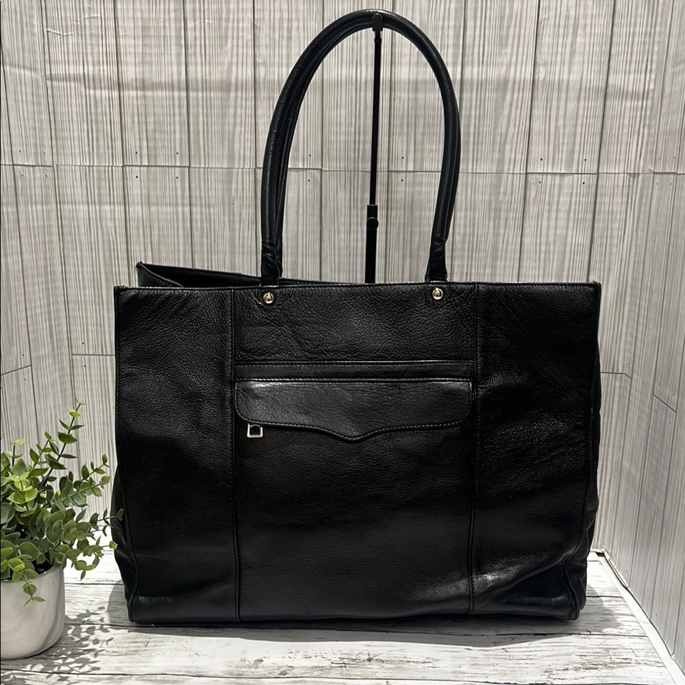 Rebecca Minkoff Black Tote Modern Professional Design - Picture 6 of 11